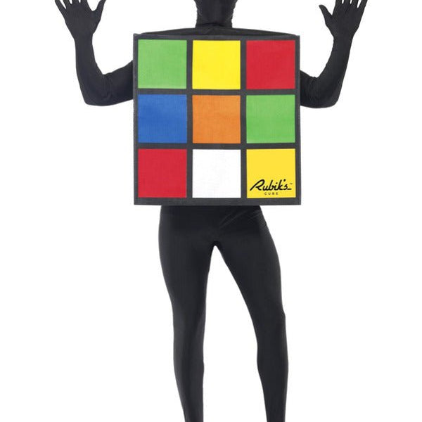 Rubik's Cube Unisex Costume, Multi - Coloured - Adult Weekender