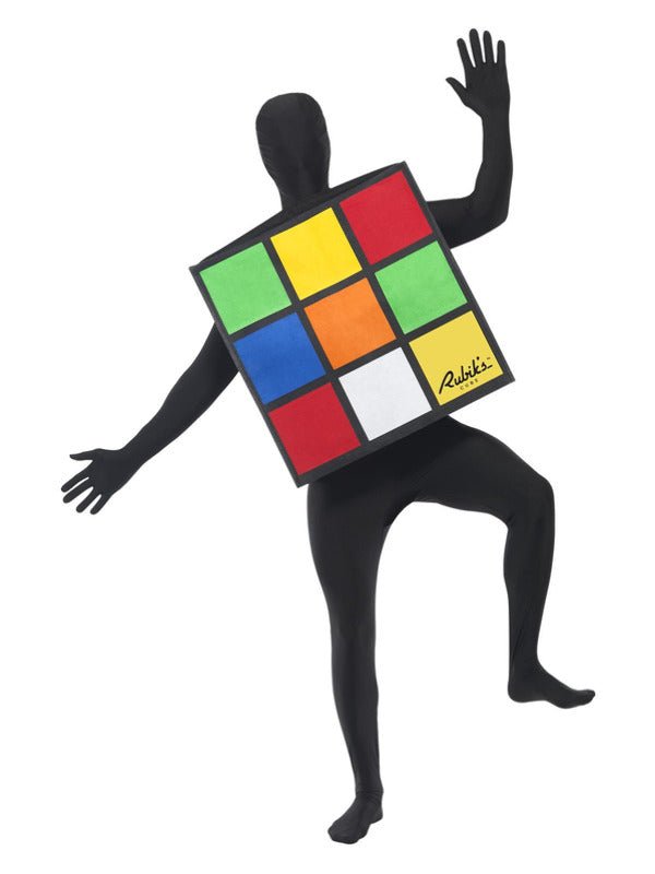 Rubik's Cube Unisex Costume, Multi - Coloured - Adult Weekender