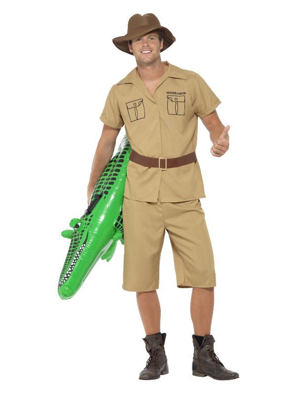 Safari Man Costume, Brown - Adult Weekender