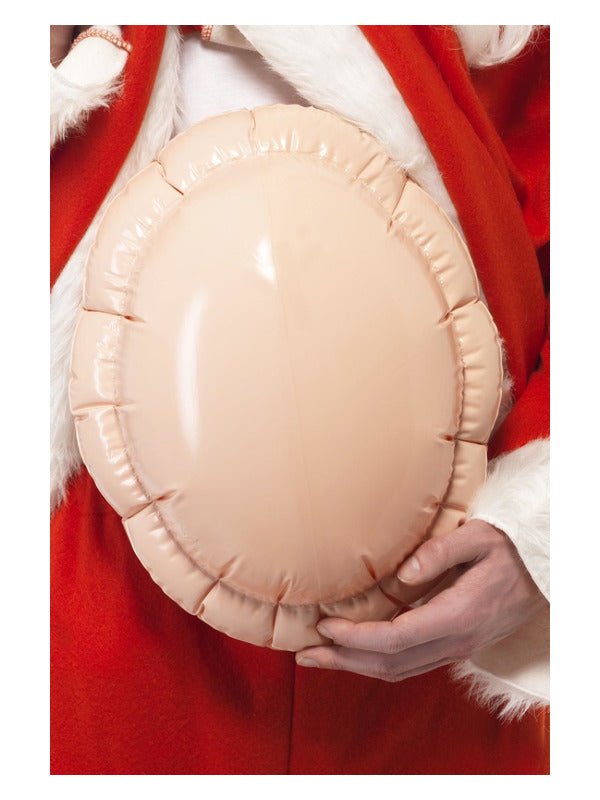 Santa Big Belly Inflatable, Beige - Adult Weekender
