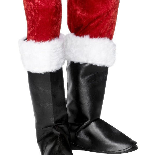 Santa Boot Covers, Black - Adult Weekender