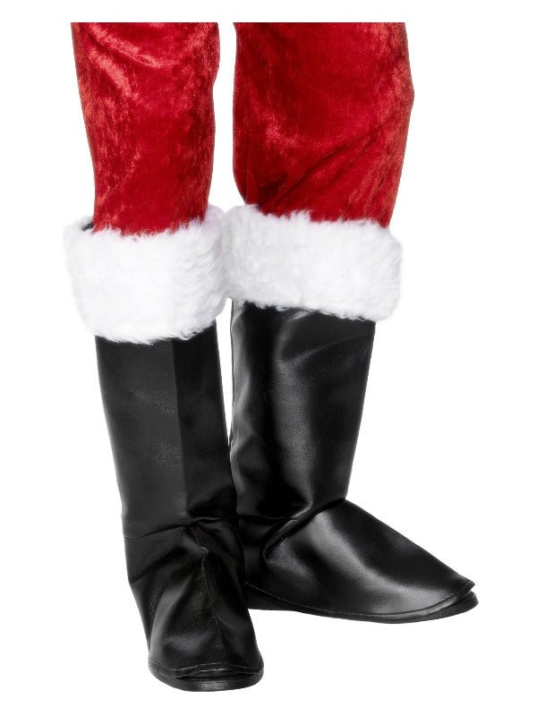 Santa Boot Covers, Black - Adult Weekender