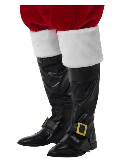 Santa Boot Covers, Black - Adult Weekender