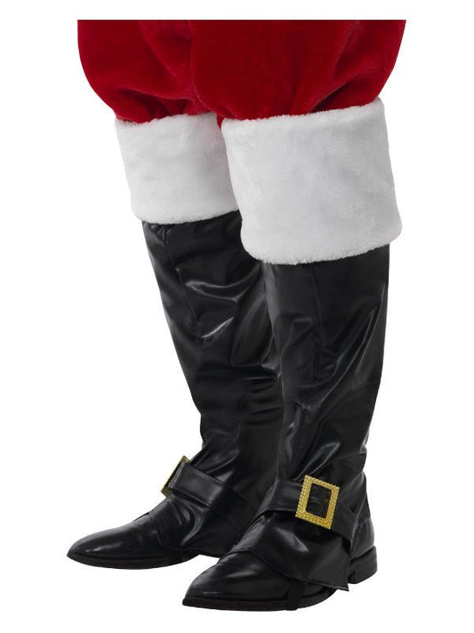 Santa Boot Covers, Black - Adult Weekender