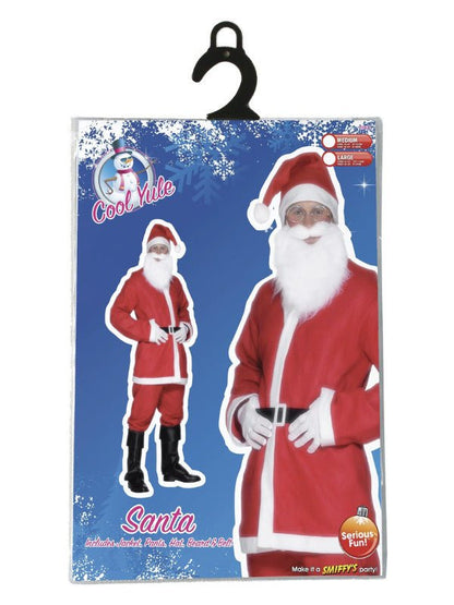 Santa Suit Costume, Red - Adult Weekender