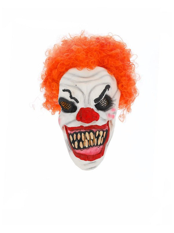 Scary Clown Mask, White &amp; Red - Adult Weekender