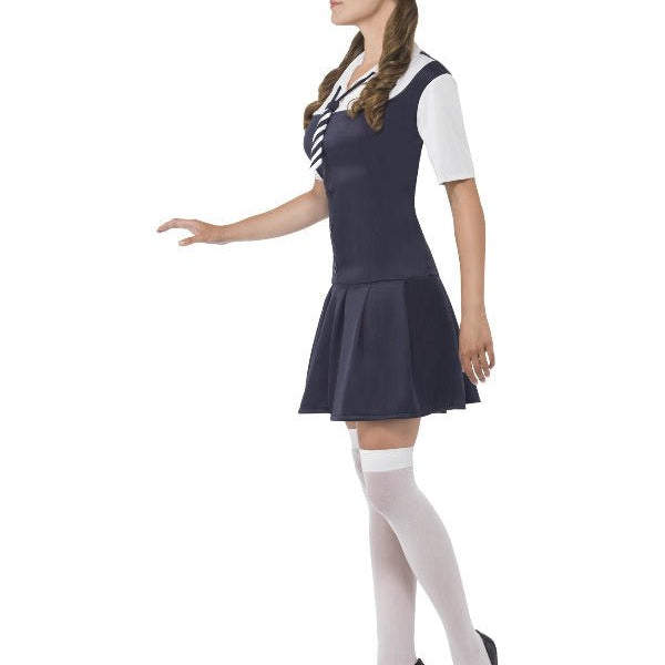 School Girl Costume, Black - Adult Weekender