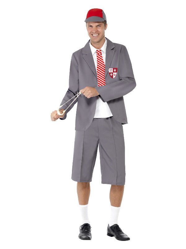 Schoolboy Costume, Grey - Adult Weekender