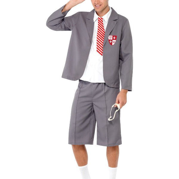 Schoolboy Costume, Grey - Adult Weekender
