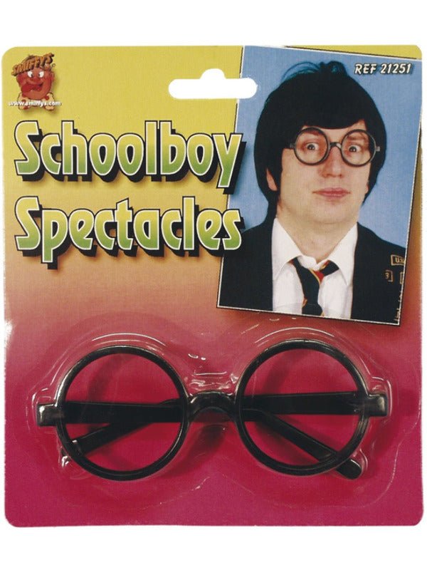 Schoolboy Specs, Black - Adult Weekender