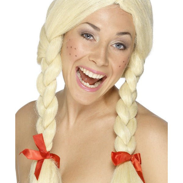 Schoolgirl / Dutch Wig, Blonde - Adult Weekender