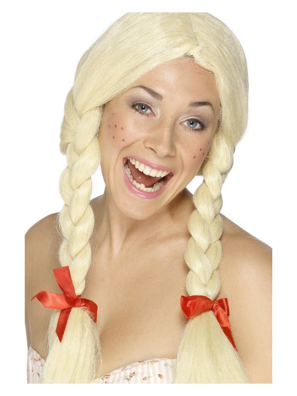 Schoolgirl / Dutch Wig, Blonde - Adult Weekender