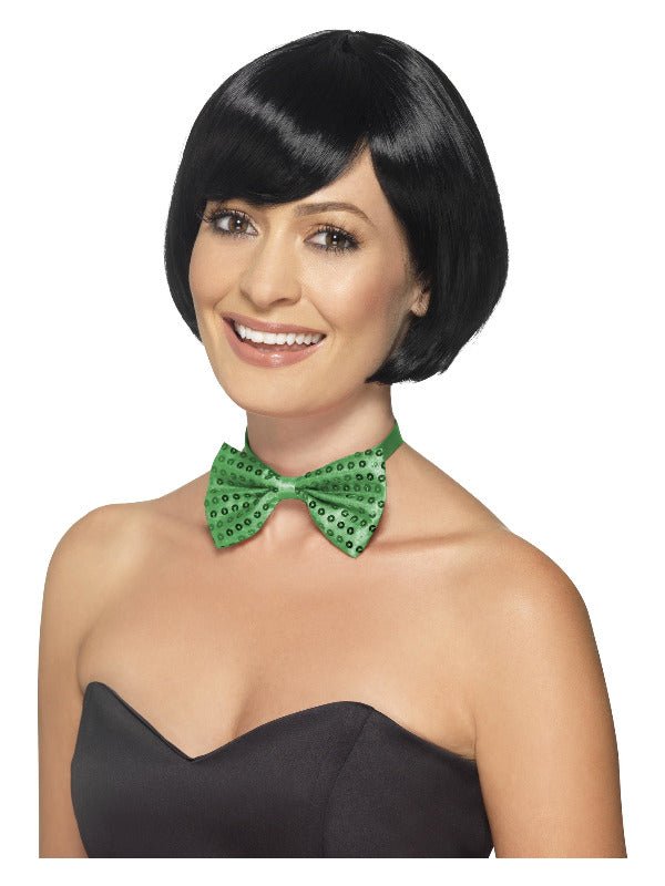 Sequin Bow Tie, Green - Adult Weekender