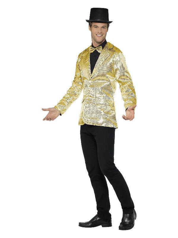 Sequin Jacket, Mens, Gold - Adult Weekender