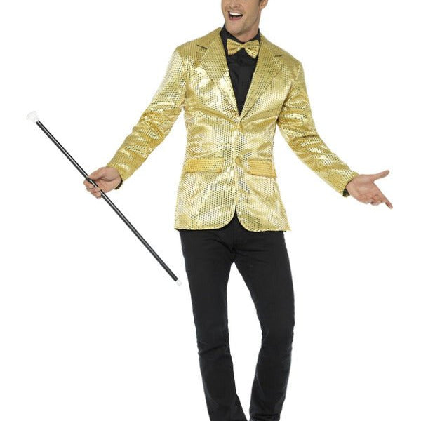 Sequin Jacket, Mens, Gold - Adult Weekender