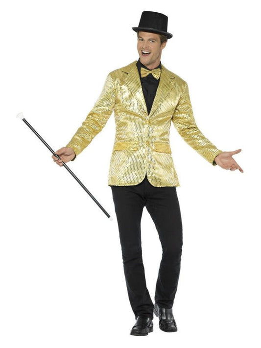 Sequin Jacket, Mens, Gold - Adult Weekender