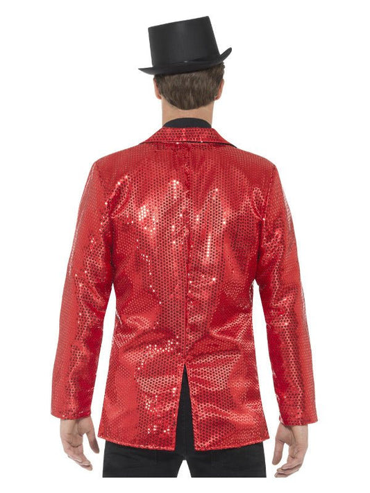 Sequin Jacket, Mens, Red - Adult Weekender