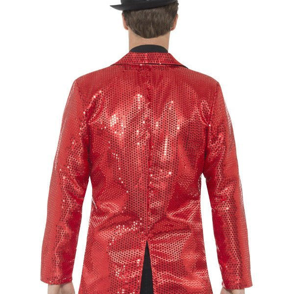 Sequin Jacket, Mens, Red - Adult Weekender