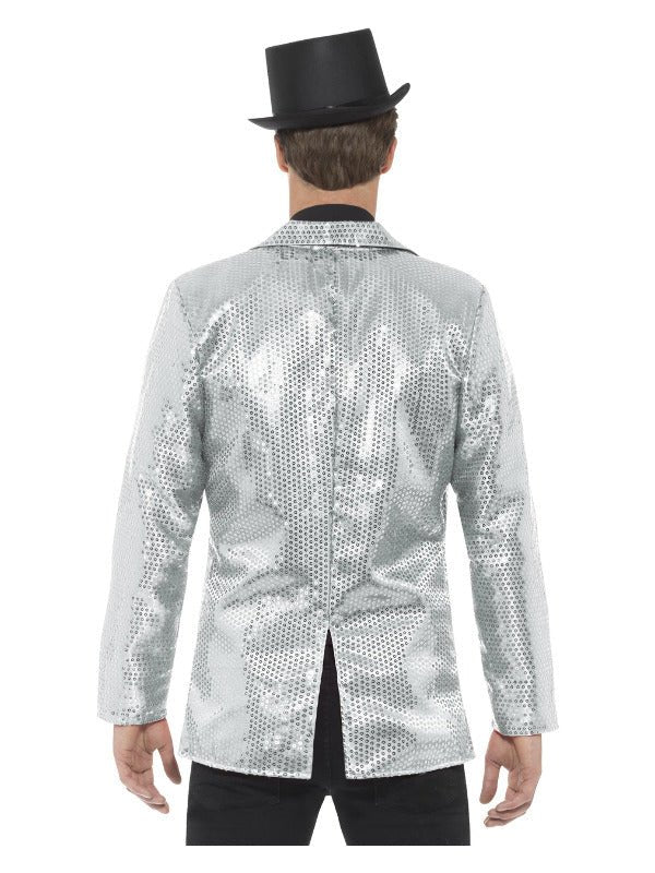 Sequin Jacket, Mens, Silver - Adult Weekender