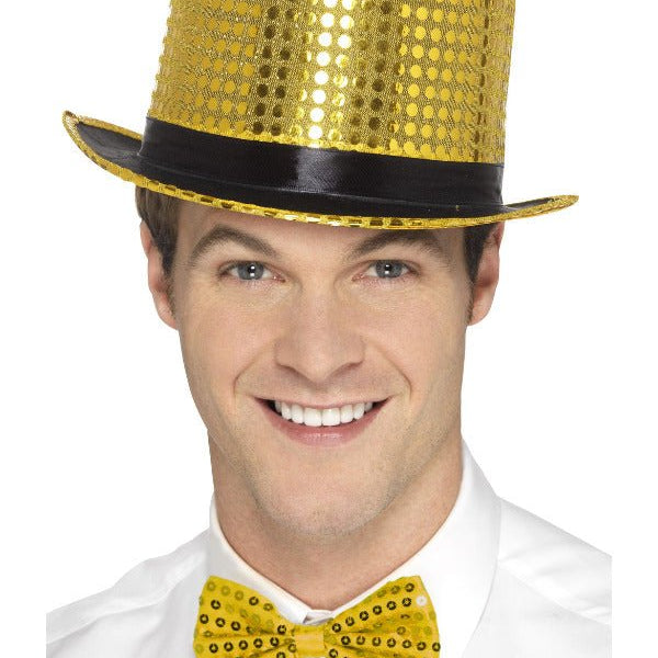 Sequin Top Hat, Gold - Adult Weekender