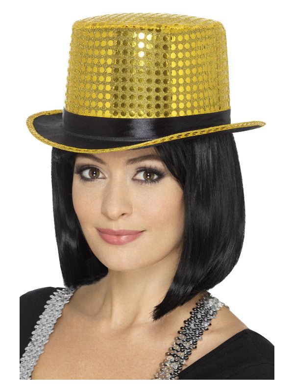 Sequin Top Hat, Gold - Adult Weekender