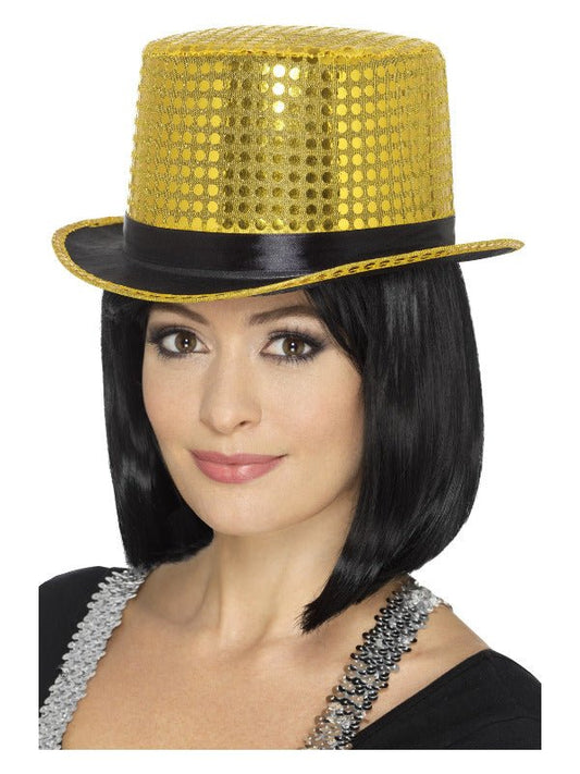 Sequin Top Hat, Gold - Adult Weekender