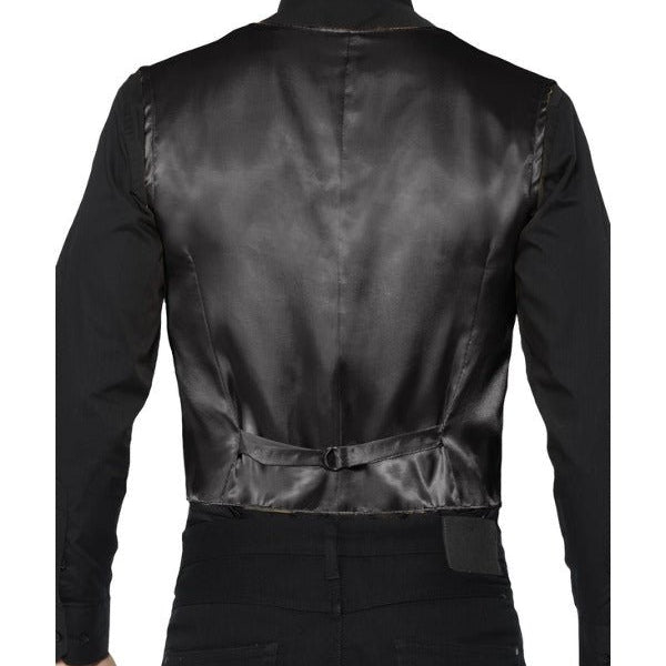 Sequin Waistcoat, Black - Adult Weekender