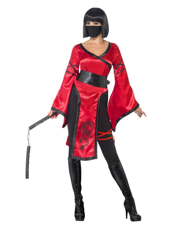 Shadow Warrior Costume, Red - Adult Weekender