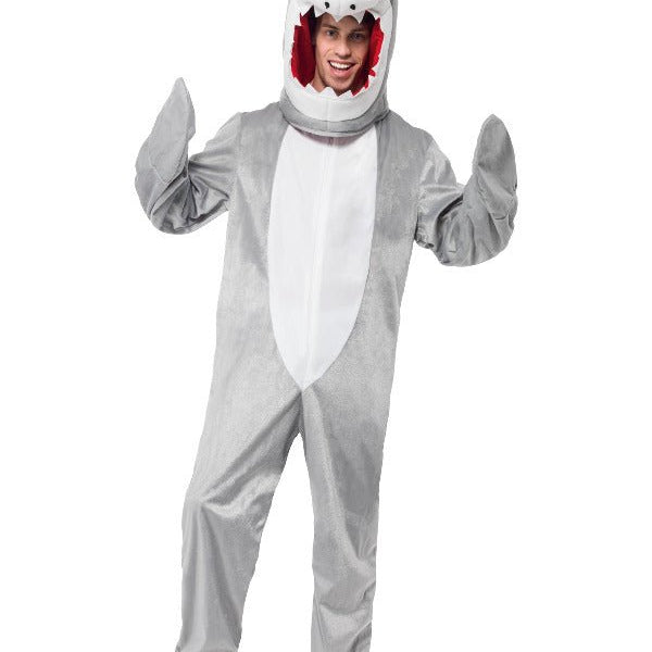Shark Costume, Grey - Adult Weekender