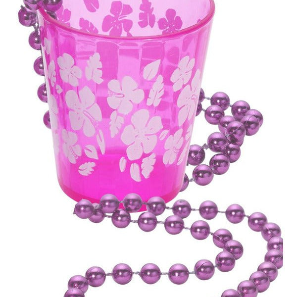 Shot Glass on Beads, Pink - Adult Weekender