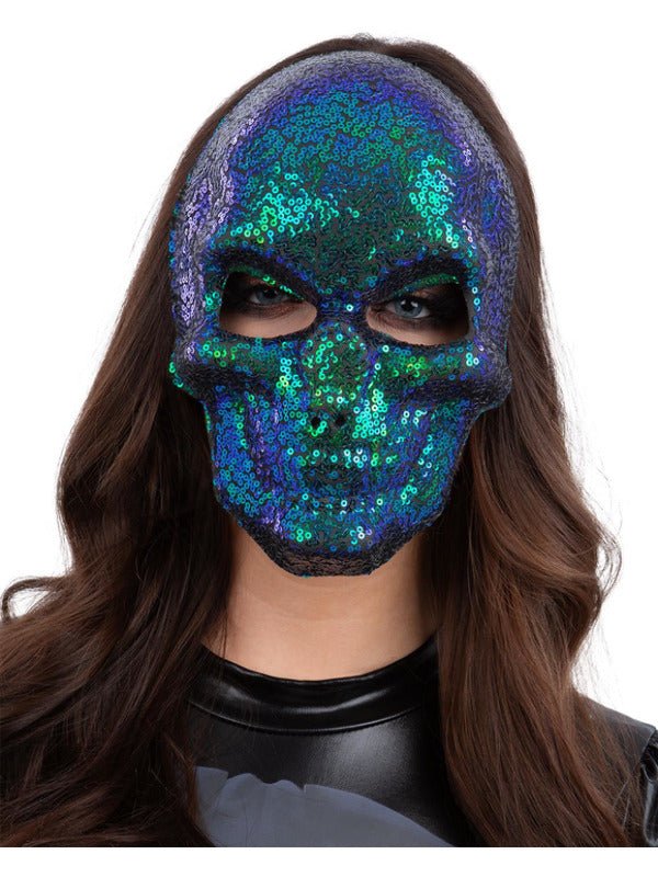 Silver Jewelled Robot Mask - Adult Weekender