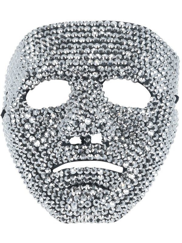 Silver Jewelled Robot Mask - Adult Weekender