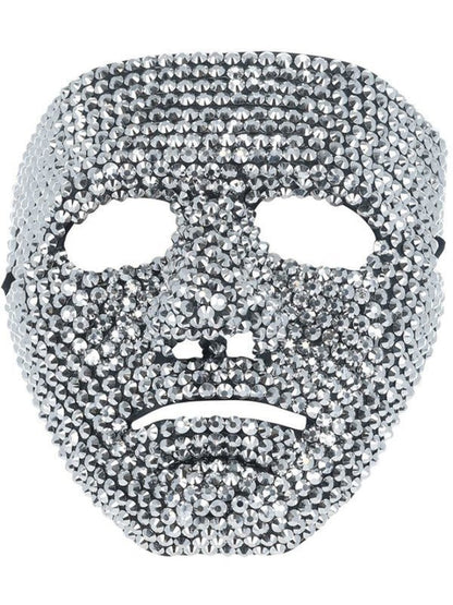 Silver Jewelled Robot Mask - Adult Weekender