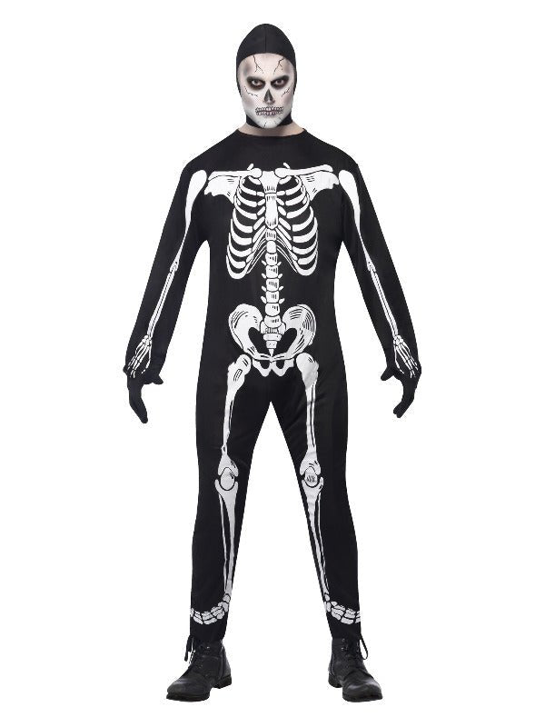 Skeleton Costume, Black - Adult Weekender