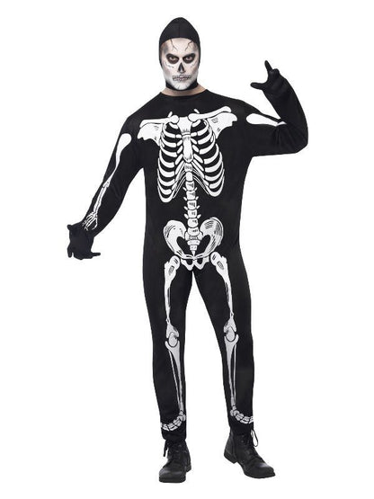 Skeleton Costume, Black - Adult Weekender