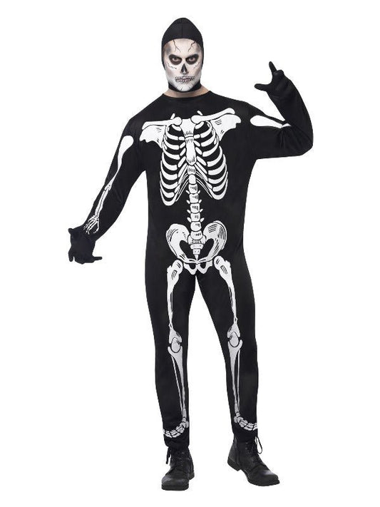 Skeleton Costume, Black - Adult Weekender