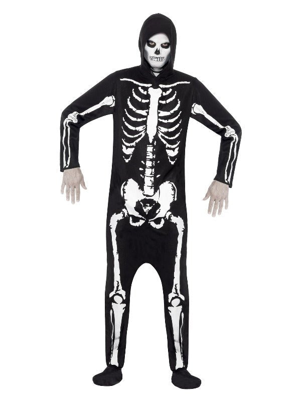 Skeleton Costume, Black - Adult Weekender