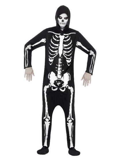 Skeleton Costume, Black - Adult Weekender
