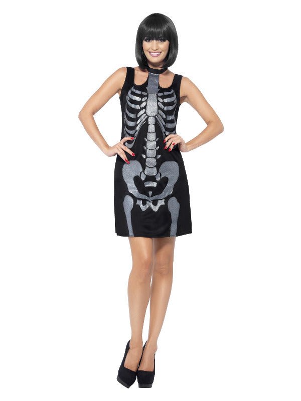Skeleton Costume, Black - Adult Weekender