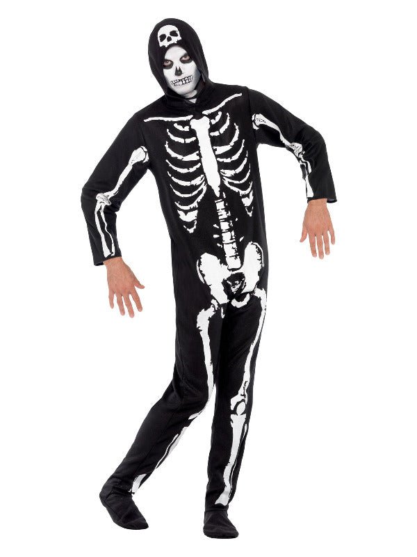 Skeleton Costume, Black - Adult Weekender