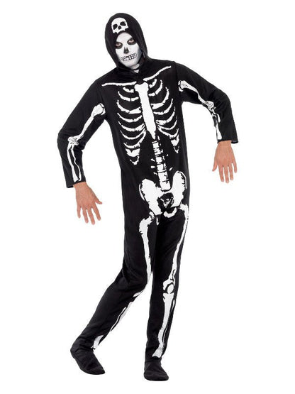 Skeleton Costume, Black - Adult Weekender