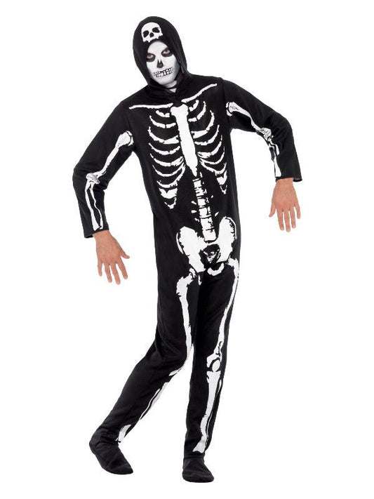 Skeleton Costume, Black - Adult Weekender
