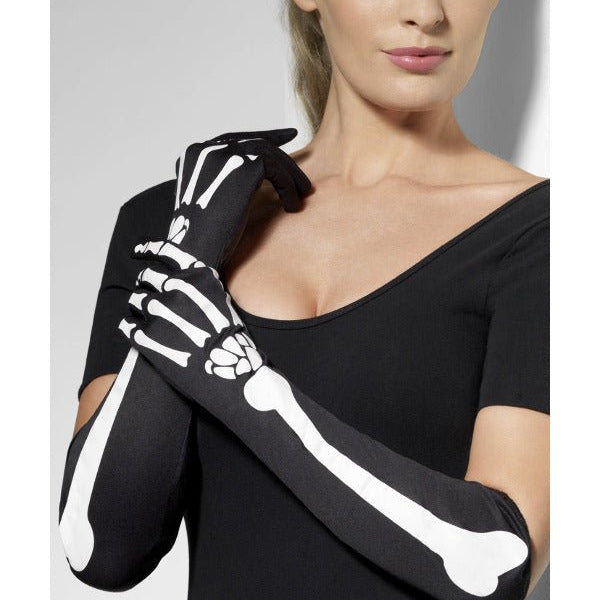 Skeleton Gloves, Black - Adult Weekender
