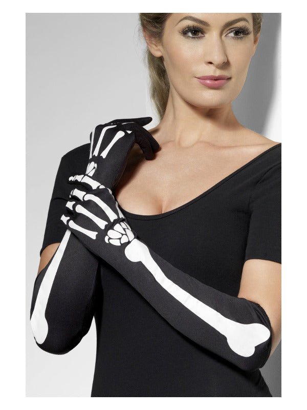 Skeleton Gloves, Black - Adult Weekender