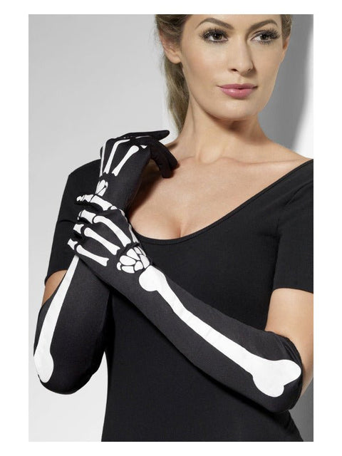 Skeleton Gloves, Black - Adult Weekender
