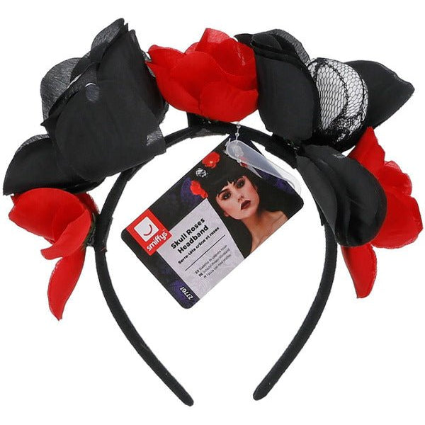 Skull Roses Headband - Adult Weekender