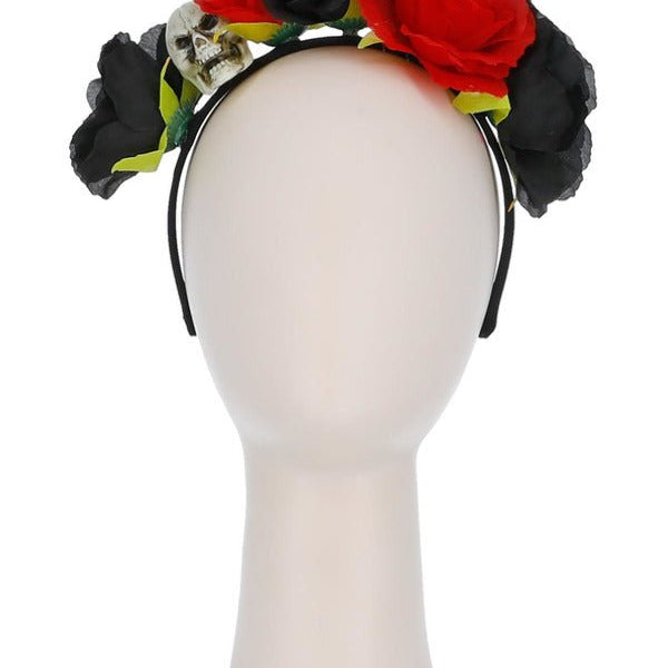 Skull Roses Headband - Adult Weekender