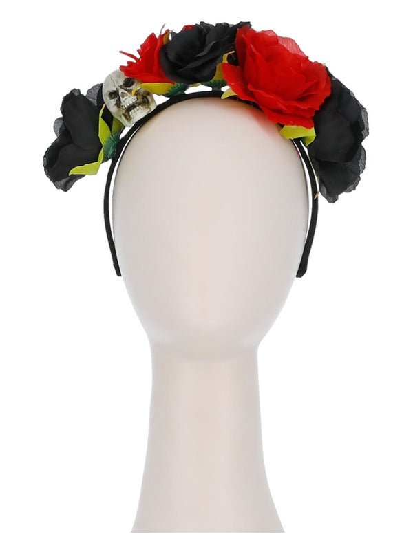 Skull Roses Headband - Adult Weekender