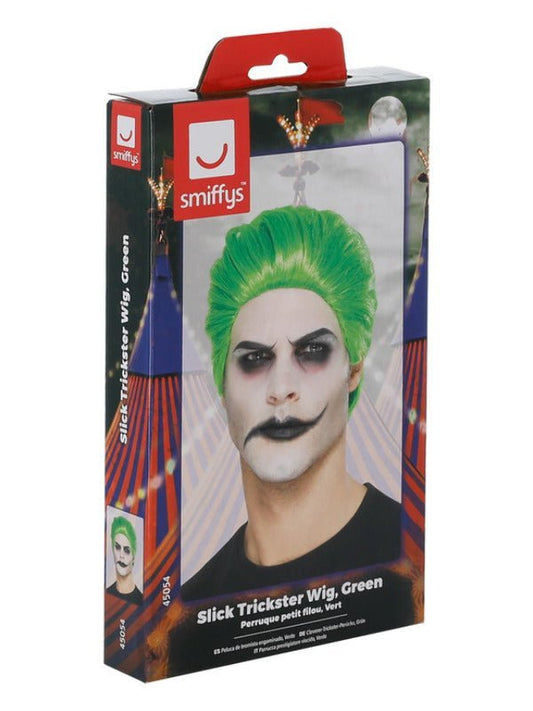 Slick Trickster Wig, Green - Adult Weekender