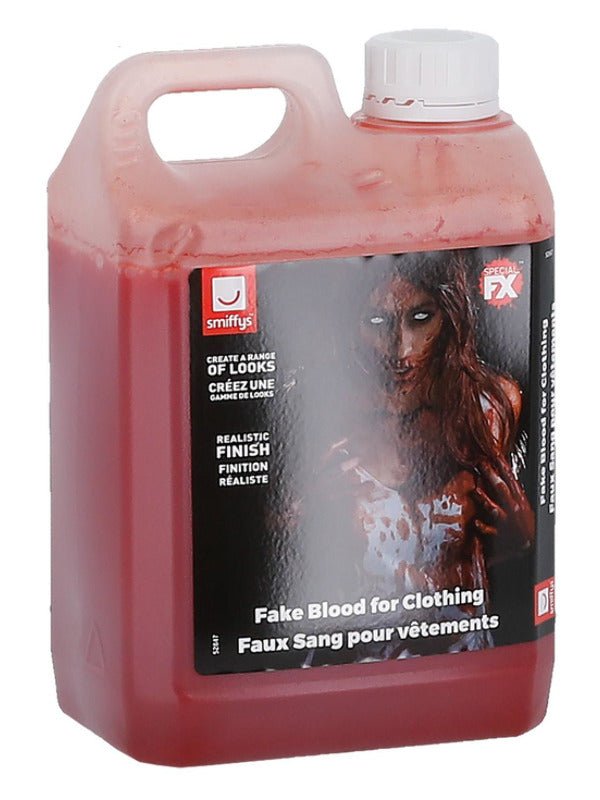 Smiffys FX, Clothing Fake Blood 2ltr - Adult Weekender